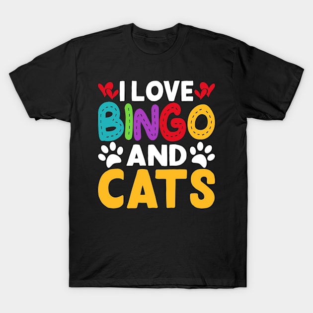 I Love Bingo And Cats T shirt For Women T-Shirt by Xamgi